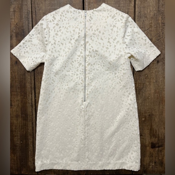 💖 Elizabeth and James Chelle Shift Dress | Laser Cut Lace | White & Neon | XS - Picture 3 of 10